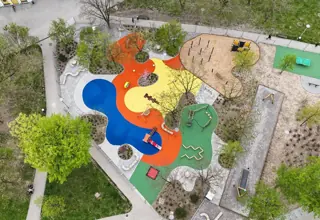 Pogled iz zraka na obnovljeni sjeverni park