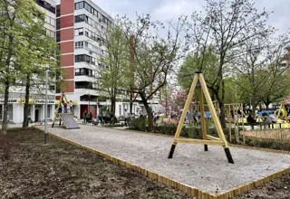 Zipline u sjevernom parku kod Kukuljevićeva trga